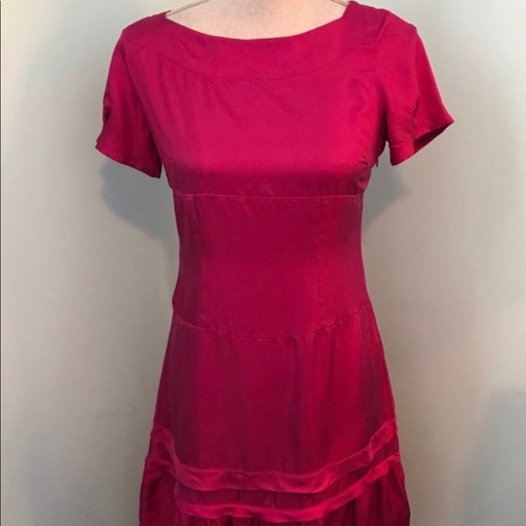 GAP 100% Silk Drop Waist Dress